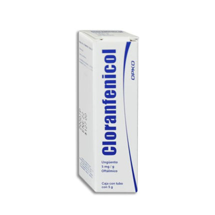 Cloranfenicol Ungüento 5.0 mg Caja con Tubo con 5 g OPKO Laboratorios