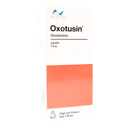 Oxotusin  (Oxolamina) 1 g Jarabe Caja con Frasco con 118 mL