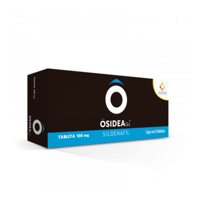 Osidea GL (Sildenafil) 100 mg Caja con 8 Tabletas