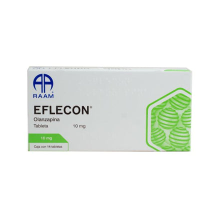 Eflecon (Olanzapina) 10 mg Caja con 14 Tabletas