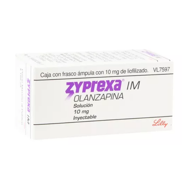 Zyprexa IM (Olanzapina) 10 mg  Solución Inyectable Frasco Ámpula