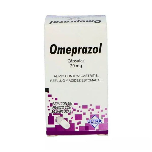 Omeprazol 20 mg Caja con 30 Cápsulas