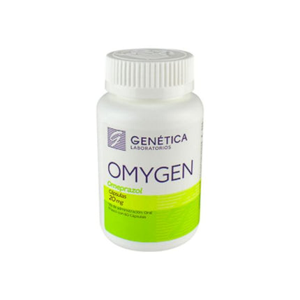 Omygen (Omeprazol) 20 mg Frasco con 60 Cápsulas