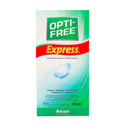 Opti-Free Express Solución Desinfectante para Lentes de Contacto 120 ml