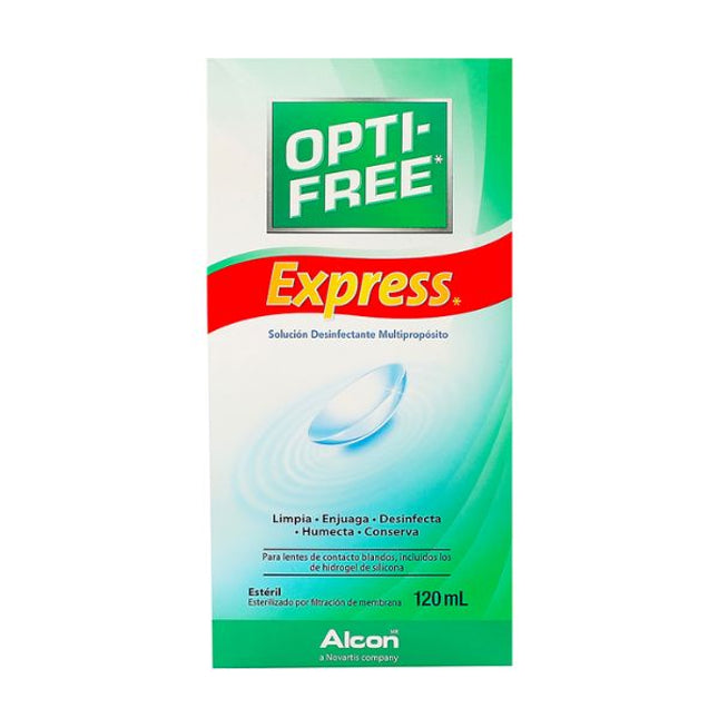 Opti-Free Express Solución Desinfectante para Lentes de Contacto 120 ml