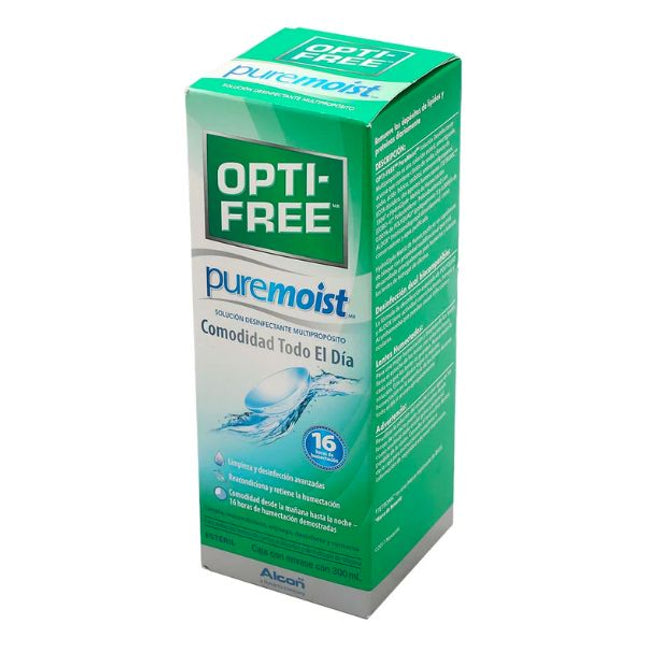 Opti-Free Puremoist Solución Desinfectante para Lentes de Contacto Frasco de 300 ml