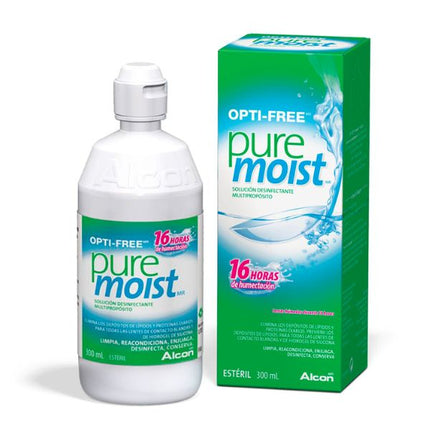 Opti-Free Puremoist Solución Desinfectante para Lentes de Contacto Frasco de 300 ml
