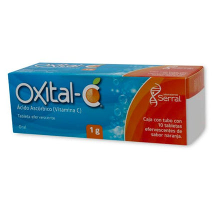 Oxital-C Ácido Ascórbico (Vitamina C) 1 g 10 Comprimidos Efervescentes