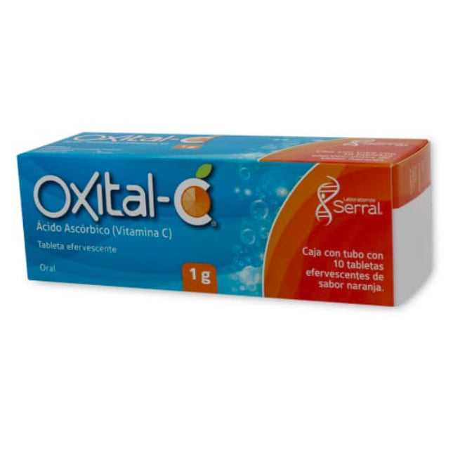 Oxital-C Ácido Ascórbico (Vitamina C) 1 g 10 Comprimidos Efervescentes