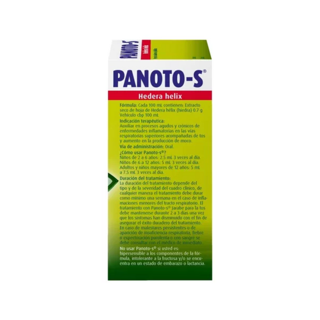 Panoto-s (Hedera Helix) 0.7 g/ 100 mL Frasco con Jarabe 100 mL