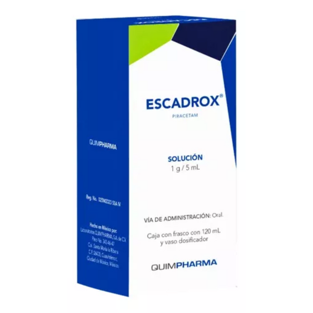 Escadrox (Piracetam) Suspensión 1 g/5 ml Caja con Frasco con 120 ml