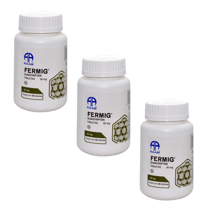Fermig (Sumatriptan) 50 mg Caja con 20 Tabletas