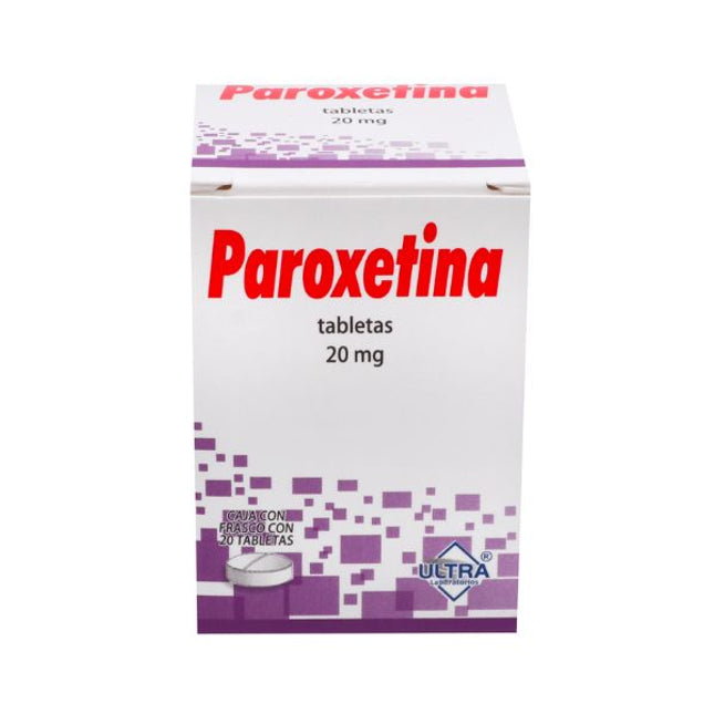 Paroxetina 20 mg Caja con 20 Tabletas