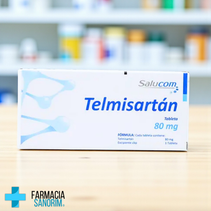 Telmisartan 80 mg 28 Tabletas Salucom PiSA