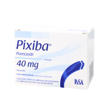 Pixiba (Parecoxib)40mg Caja con 2 Frascos Inyectable Pisa
