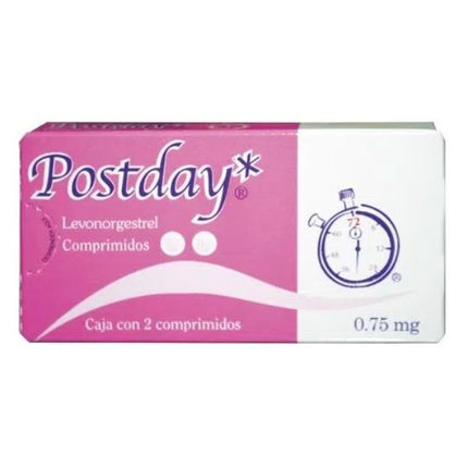 Postday (Levonorgestrel) 0.75 mg Caja con 2 Tabletas