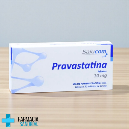 Pravastatina 10 mg Caja Con 30 Tabletas Salucom PiSA