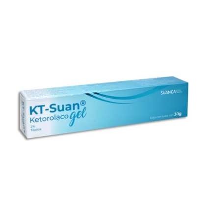 KT-Suan (Ketorolaco) Gel 2% Caja con Tubo 30 G Laboratorio Suanca