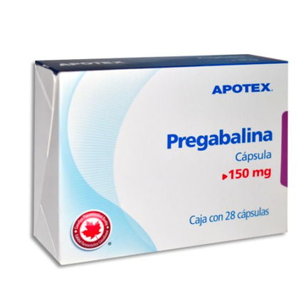 Pregabalina 150 mg Caja con 28 Cápsulas Apotex