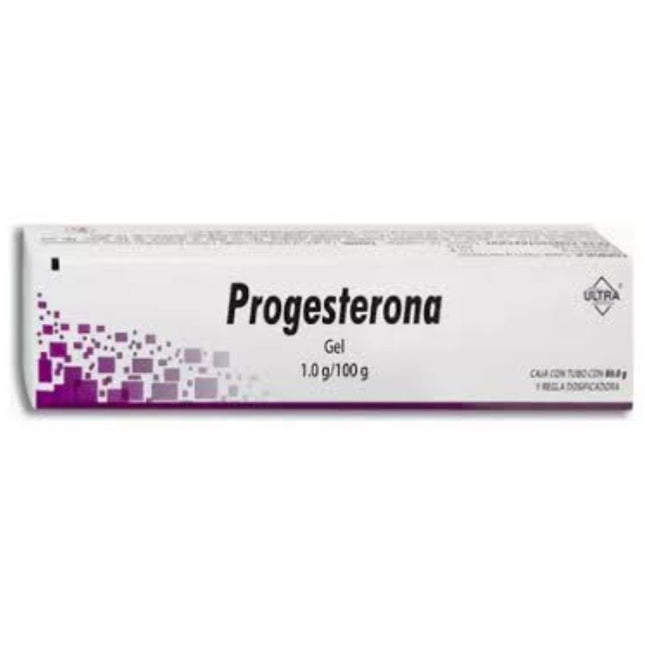 Progesterona 1.0 g/100 g Caja con Tubo 80 G de Gel