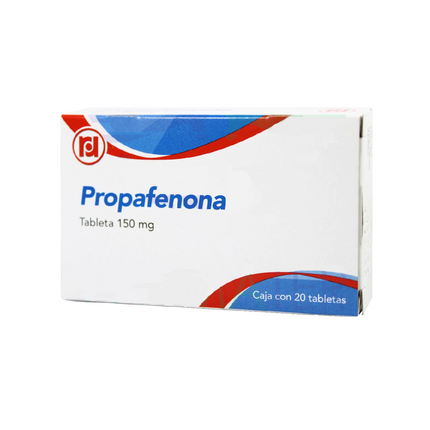 Propafenona 150 mg Caja con 20 Tabletas Randall