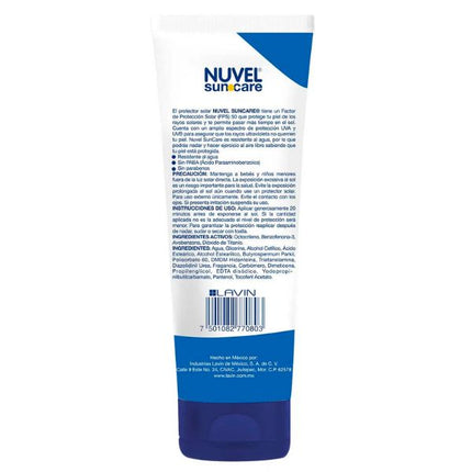 Protector Solar 50 FPS Nuvel Suncare Adulto 120 ml Ultra Protección