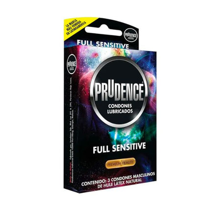 Prudence Full Sensitive Caja con 3 Preservativos Masculinos