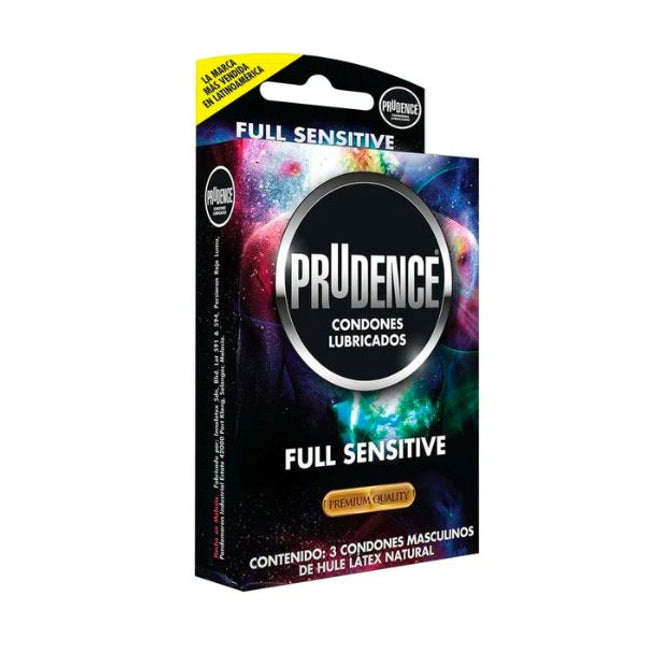 Prudence Full Sensitive Caja con 3 Preservativos Masculinos