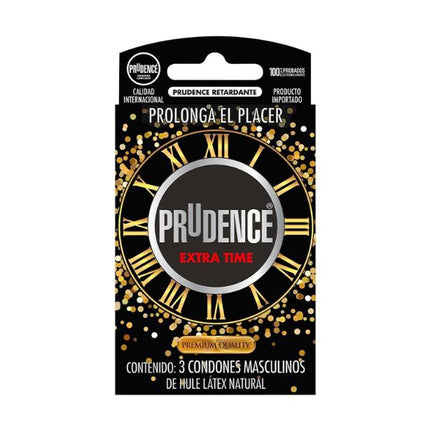 Prudence Extra Time Caja con 3 Preservativos Masculinos