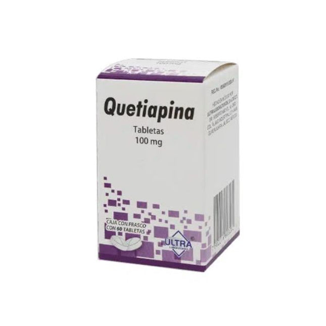 Quetiapina 100 mg Caja con 60 Tabletas