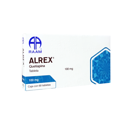 Quetiapina 100 mg 60 Taletas Alrex Laboratorio RAAM