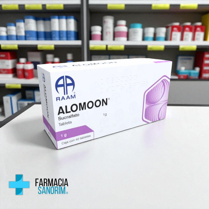 Sucralfato 1 g 40 tabletas Alomoon Laboratorio RAAM