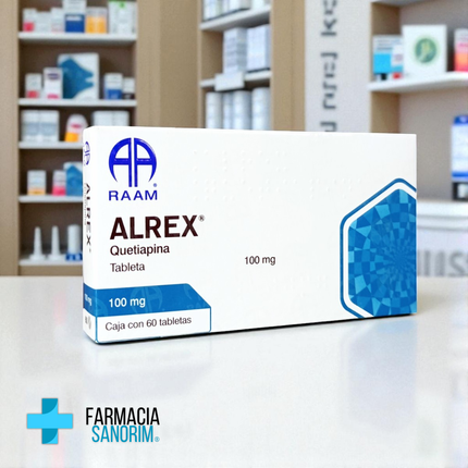 Quetiapina 100 mg 60 Taletas Alrex Laboratorio RAAM