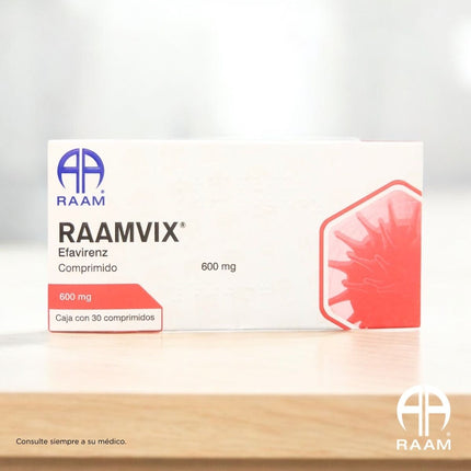 Raamvix (Efavirenz) 600 mg Caja con 30 Comprimidos RAAM Laboratorios