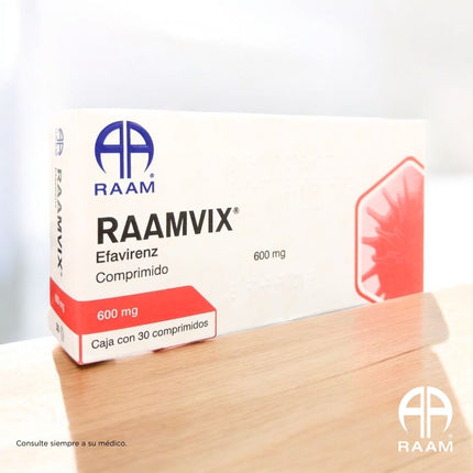 Raamvix (Efavirenz) 600 mg Caja con 30 Comprimidos RAAM Laboratorios
