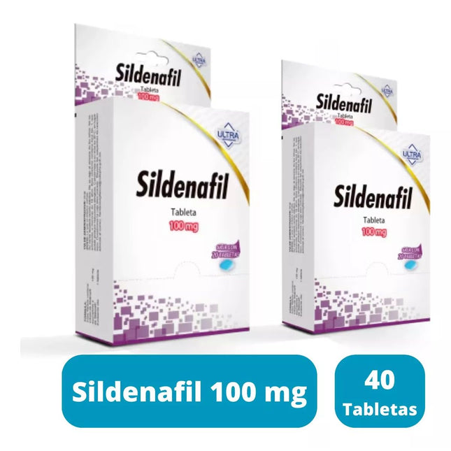 Sildenafil 100 Mg 40 Tabletas Pack Genérico De Viagra