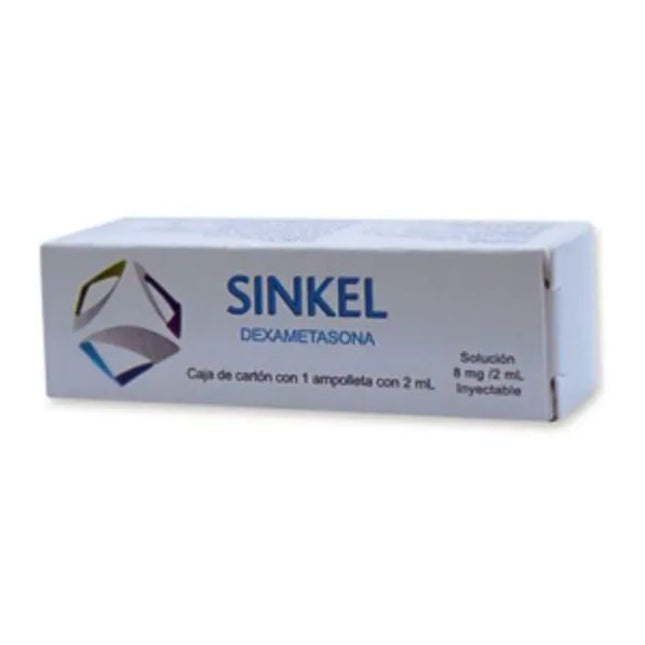 Sinkel (Dexametasona) 8 mg/ 2 ml Caja con 1 Ampolleta Inyectable