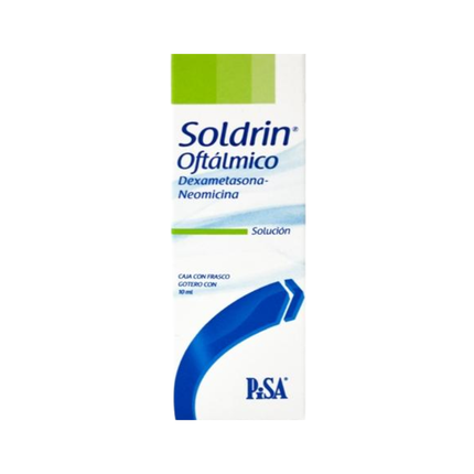 Soldrin Oftálmico Dexametasona, Neomicina 1 mg/3.5 mg Gotero 10 mL