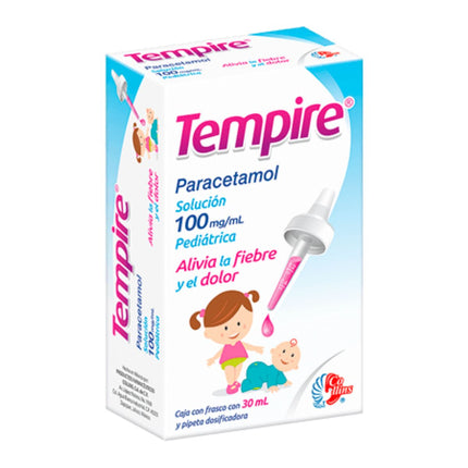 Tempire (Paracetamol) 100mg Caja con Frasco Gotero de 30 ml
