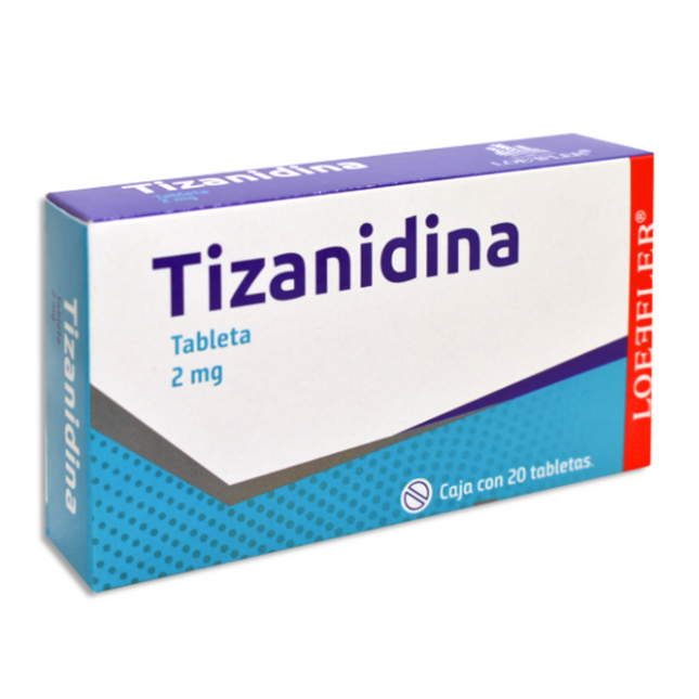 Tizanidina 2 mg Caja Con 20 Tabletas Loeffler