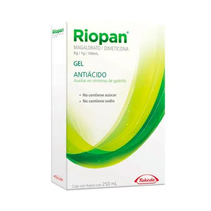 Riopan (Magaldrato/Dimeticona) 8 g/1 g/100 ml Frasco con 250 ml