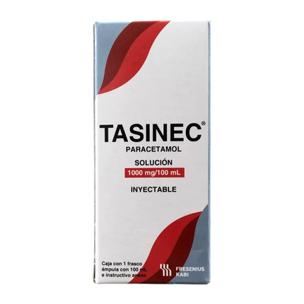 Tasinec (Paracetamol) 1 g Frasco con 100 mL Solución Inyectable Fresenius