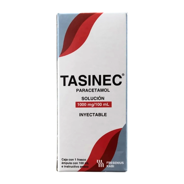 Tasinec (Paracetamol) 1 g Frasco con 100 mL Solución Inyectable Fresenius