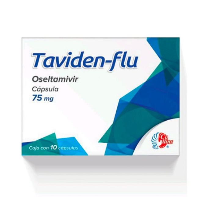 Taviden-Flu (Oseltamivir)  75 mg Caja con 10 Capsulas