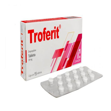 Troferit (Dropropizina 30 mg) Caja con 15 Tabletas