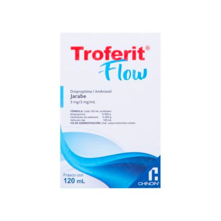 Troferit Flow (Dropropizina/Ambroxol) 3mg/3mg/ml Frasco con 120 ml