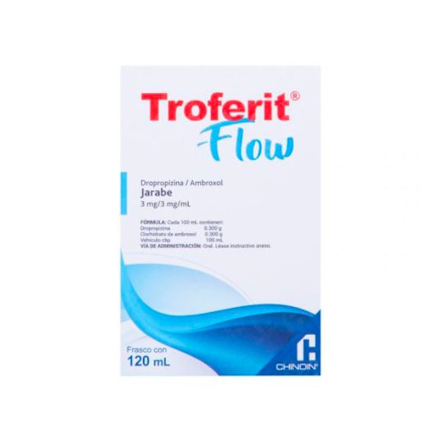 Troferit Flow (Dropropizina/Ambroxol) 3mg/3mg/ml Frasco con 120 ml