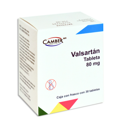 Valsartan 80 Mg Caja Con 30 Tabletas
