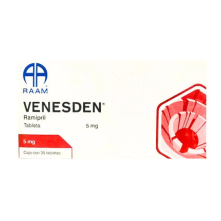 Venesden Ramipril 5.0 mg Caja con 30 Tabletas