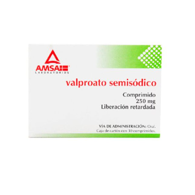 Valproato Semisodico 250 mg Caja con 30 Comprimidos